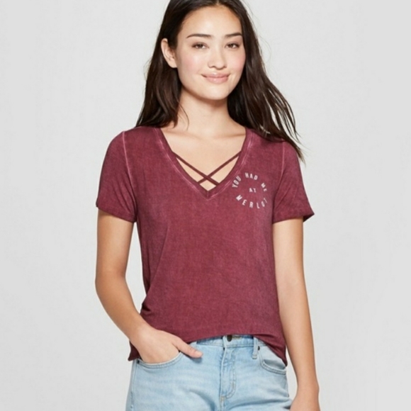 Zoe + Liv Tops - Zoe+Liv You Had Me at Merlot Top🍷🖤